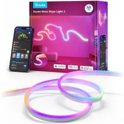 Govee Neon Rope Light 2 Tira LED Inteligente RGBIC Wi-Fi/Bluetooth 3m Blanca