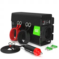 Green Cell INV14 Adaptador e Inversor de Corriente Auto 300 W Negro