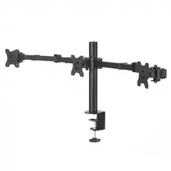 Hama Soporte para 3 Monitores hasta 27" VESA 100 Max 7kg Negro
