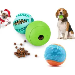 HausPets 3 dispensadores + pelota entrenamiento – Limpiador dientes – Todas - 3 dispensadores + bola