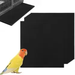 IntiMeg Paquete de 30 bandejas para lecho de jaula de pájaros, 45 x 50 cm - 30 alfombrillas para pájaros, 45 x 50 cm