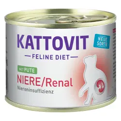 Kattovit Renal (insuficiencia renal) para gatos - 12 x 185 g  - Pavo
