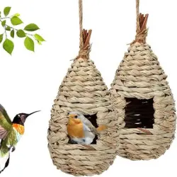 MCBOSON Juego de 2 cajas nido para aves silvestres - 1 artículo