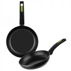 Monix Green M481240 Set de 2 Sartenes de Aluminio Forjado 20/24cm + Protector Green