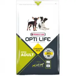 Pienso Para Perros Opti Life Adult Mini Con Pollo Y Arroz | Pienso Para Perros De Raza Mini Versele Laga | Comida Para Perros 7,5 Kgs