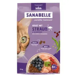 Sanabelle Adult con avestruz y arándanos - 8 kg