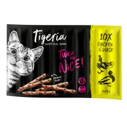 Tigeria Sticks 10 x 5 g snacks para gatos - Pollo y pato