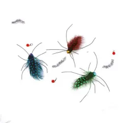 UAMLY s de plumas para gatitos, insectos artificiales - 3 piezas