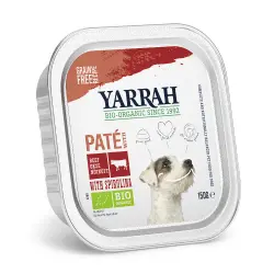 Yarrah Wellness Paté comida ecológica para perros 6 x 150 g - Vacuno con espirulina