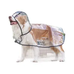 ZooVenture Impermeable para perros, talla M - Impermeable, 36-42 cm - Negro - M