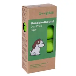 Bolsas biodegradables para heces, verdes - 4 rollos de 15 bolsas cada uno