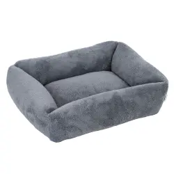 Cama TIAKI Lazy Bear gris oscuro para perros  - L: 100 x 80 x 20 cm (L x An x Al)