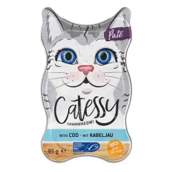 Catessy paté para gatos - Bacalao (18 x 85 g)