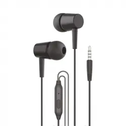 Cool Bear Stereo Auriculares 3,5 mm con Micrófono Negros