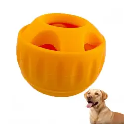 HausPets Pelota de alimentación lenta mejorada para perros (verde) - Naranja