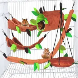 HausPets s para hámster bosque, 5 piezas, columpio, túnel, cuerda - Artículo 1
