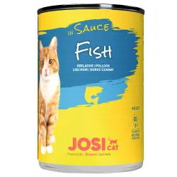 JosiCat en salsa 12 x 415 g comida húmeda para gatos - Pescado