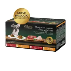 Milord Adult Receta estilo casero en salsa y gelatina Sobres para perros - Multipack 48 Sobres x 100 g