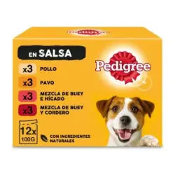 Pedigree Pack 12 Pouches Mix Carne 100 gr