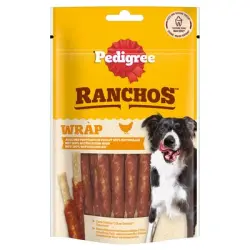 Pedigree Ranchos Wrap snacks para perros - Pollo 8 x 60 g - Pack Ahorro