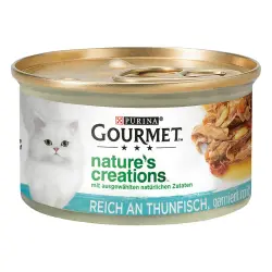 Purina Gourmet Nature's Creations 12 x 85 g - Atún con tomate y arroz