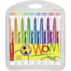 STABILO Swing Cool Estuche 8 Marcadores Fluorescentes