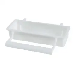 Zolux Comedero Rectangular con Trapecio Blanco para periquitos