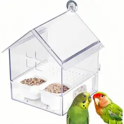 ZooVenture Comedero para pájaros adaptable - Blanco