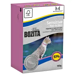 Bozita Feline Tetra Recart  6 x 190 g - Hair & Skin - Sensitive