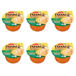Churu Dashi Delights Comida Húmeda en Caldo con Pollo y Bonito, 6x70 gr