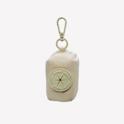 Dukier Porta Bolsas Beige para perros - 15 x 7 cm