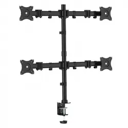 Equip Soporte Doble Brazo Articulado de Mesa para Monitor 13"/27" VESA 100X100 Max 32Kg