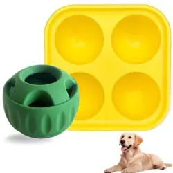 HausPets Bola y bandeja de alimentación lenta mejoradas para perros (verde) - Verde