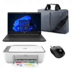 HP 250 G9 AMD Ryzen 3 5425U/8GB/256GB/15.6" + Impresora HP DeskJet 2720e + Ratón HP 1000 + Maletín