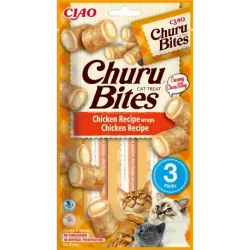 Pack Churu para gato adulto Bites de Pollo, 1 x 30 gr