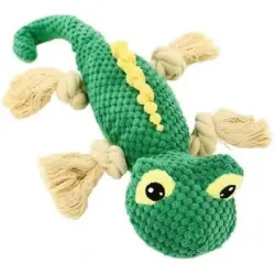 UAMLY  chirriante para perros, juguetes de peluche para mascotas - Verde