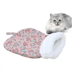 UAMLY Saco de dormir abrigado para gatos para el invierno - rosa
