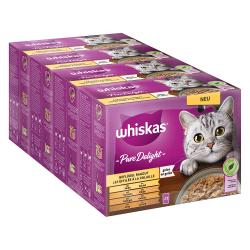 Whiskas Pure Delight 48 x 85 g Pack Mixtos en bolsitas - Ragout de ave en gelatina