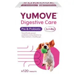 YuMOVE Digestive Care Pre- & Probiotic para perros - 120 comprimidos