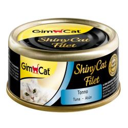 Comida húmeda para gatos adultos GimCat Shiny Cat filetes atún 70 gr