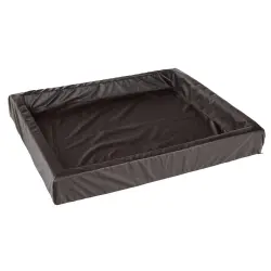 Cama hipoalérgica para perros - 100 x 80 x 15 cm (L x An x Al), marrón
