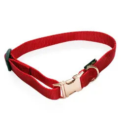 Collar Heim Locked Rosé, Rojo -  35-60 cm de perímetro del cuello, An 25 mm
