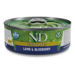 Farmina ND Prime Comida Húmeda para Gatos con Cordero y Arándano, 24 x 70 gr