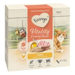 Feringa Vitality Creamy Snacks - Pack Ahorro  - Pollo (96 x 10 g)
