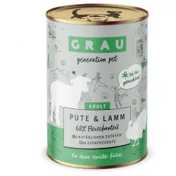 Grau Gourmet sin cereales 6 x 400 g - Pavo y cordero