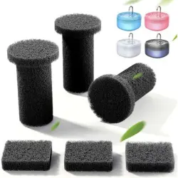 HausPets 3 silenciadores + 3 esponjas FEELNEEDY Cat Pump de 3,2 l (FN-W06) - 3 piezas