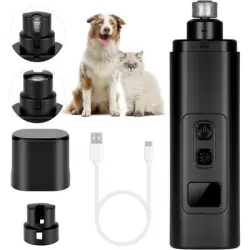 HausPets Lima de uñas eléctrica recargable para perros con 2 velocidades - Artículo 1