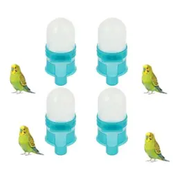 MCBOSON Juego de 4 bebederos automáticos palomas 500 ml, PP transparente - 1 artículo