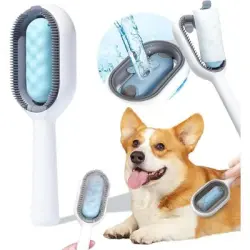 Pawffee Cepillo de limpieza de agua para mascotas - 3 1: aseo masaje - Pro - 1 pieza