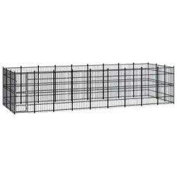 Perrera De Exterior | Jaula Para Perro | Parque Para Mascotas De Acero 24,88 M² Cfw783831